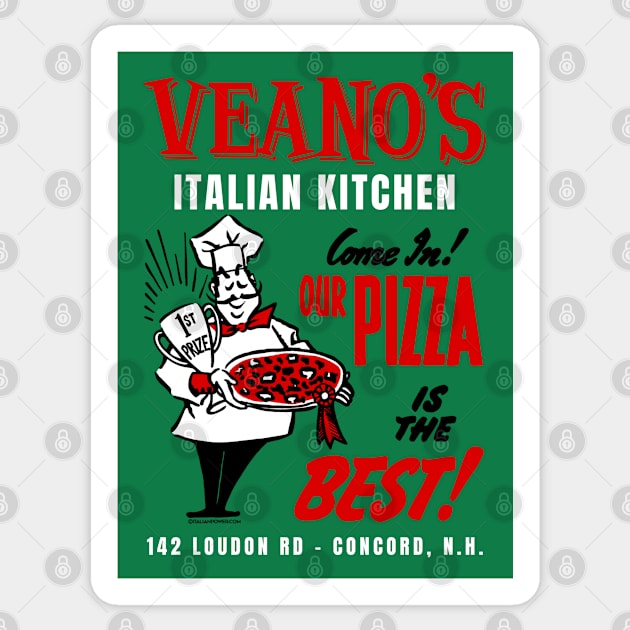 “Red Sauce Revival”-  Zeno’s Italian Kitchen, Concord, NH Sticker by ItalianPowerStore